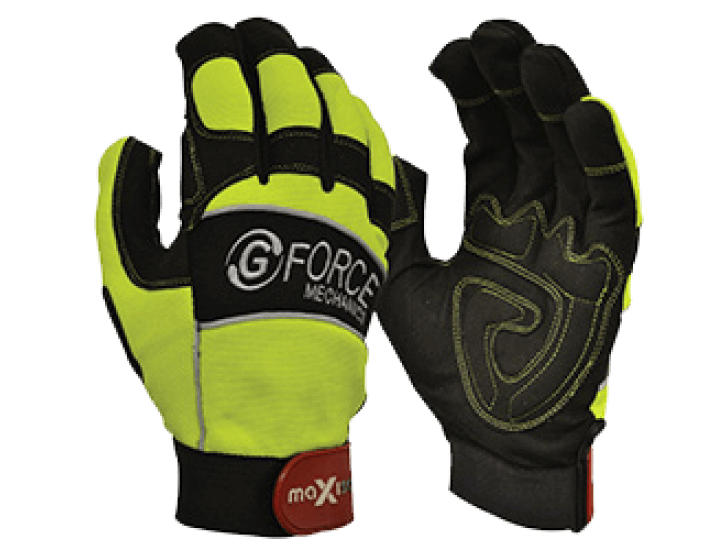 G Force Hi Vis Mechanics Gloves