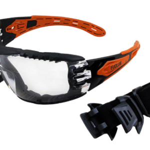Maxisafe Evolve Clear Safety Glasses with Gasket & Headband
