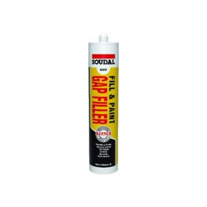 Soudal Fill & Paint Gap Filler - White Cartridge