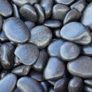 Black Polished Pebbles 20kg Bag