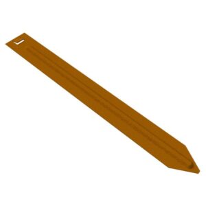 Straight Curve Peg Weathered Steel